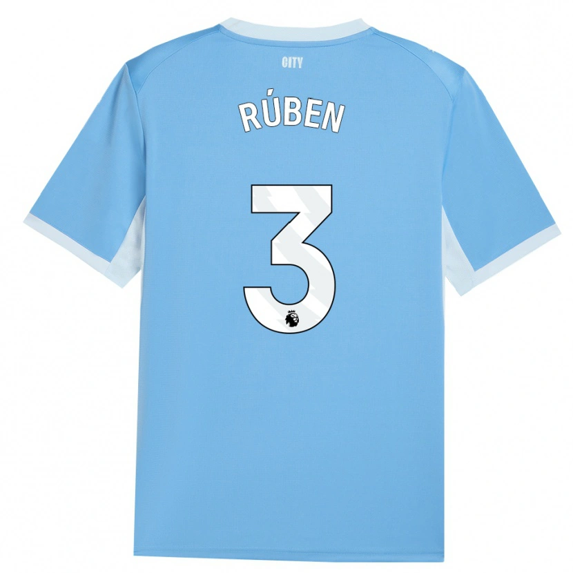 Danxen Damen Rúben Dias #3 Hellhimmelblau Weiß Heimtrikot Trikot 2026/27 T-Shirt