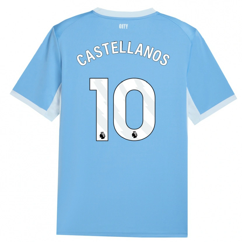 Danxen Damen Deyna Castellanos #10 Hellhimmelblau Weiß Heimtrikot Trikot 2026/27 T-Shirt