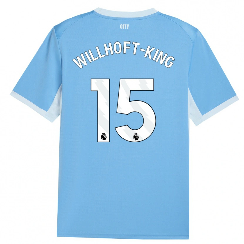 Danxen Damen Han Willhoft-King #15 Hellhimmelblau Weiß Heimtrikot Trikot 2026/27 T-Shirt