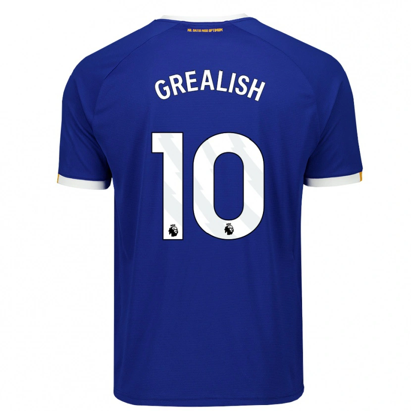 Danxen Damen Jack Grealish #10 Blau Weiß Gelb Heimtrikot Trikot 2026/27 T-Shirt