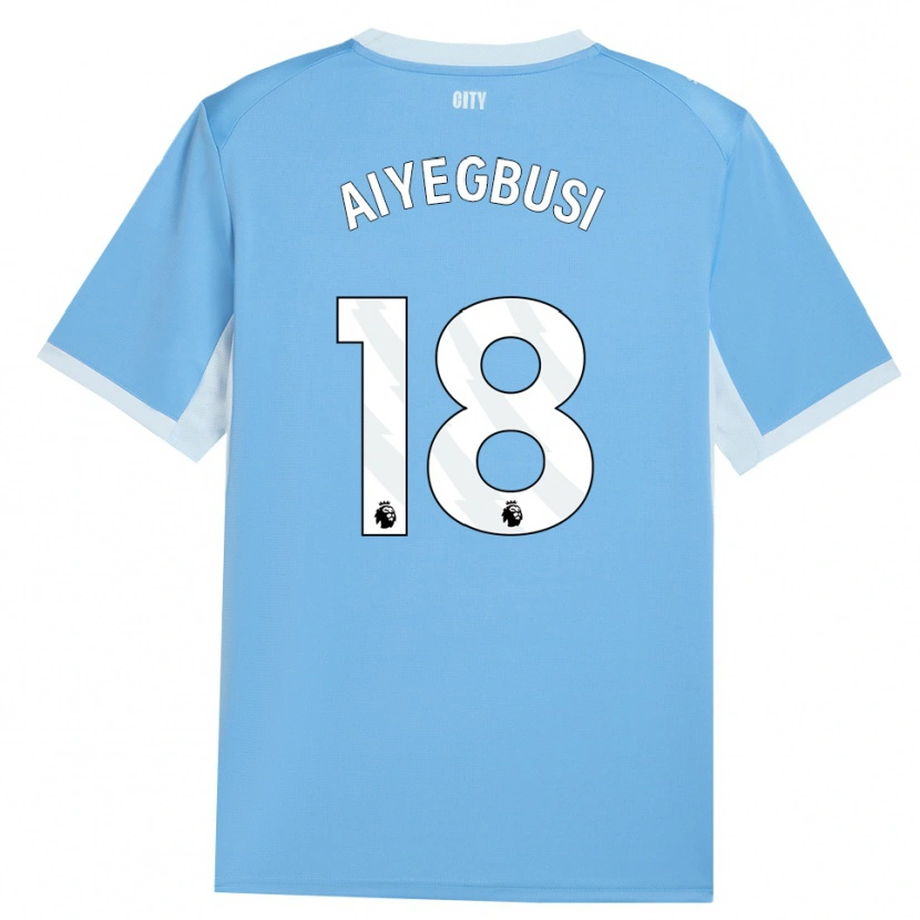Danxen Damen Tirenioluwa Aiyegbusi #18 Hellhimmelblau Weiß Heimtrikot Trikot 2026/27 T-Shirt