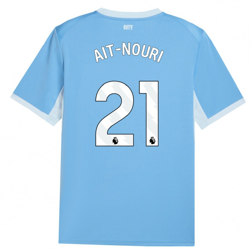 Danxen Damen Rayan Aït-Nouri #21 Hellhimmelblau Weiß Heimtrikot Trikot 2026/27 T-Shirt