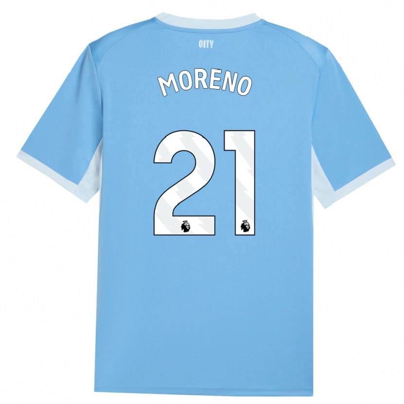 Danxen Damen Marlos Moreno #21 Hellhimmelblau Weiß Heimtrikot Trikot 2026/27 T-Shirt