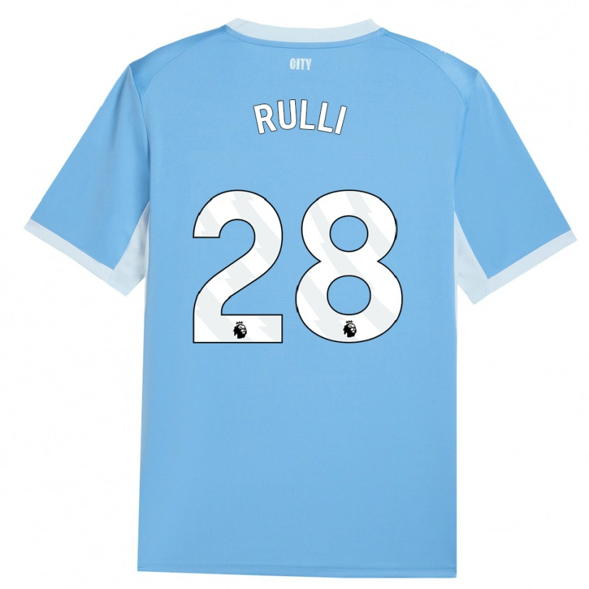 Danxen Damen Gerónimo Rulli #28 Hellhimmelblau Weiß Heimtrikot Trikot 2026/27 T-Shirt