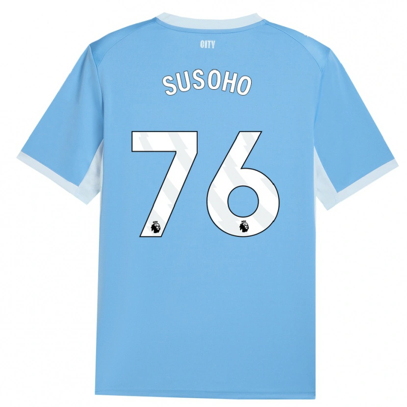 Danxen Damen Mahamadou Susoho #76 Hellhimmelblau Weiß Heimtrikot Trikot 2026/27 T-Shirt