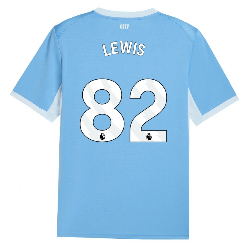 Danxen Damen Rico Lewis #82 Hellhimmelblau Weiß Heimtrikot Trikot 2026/27 T-Shirt