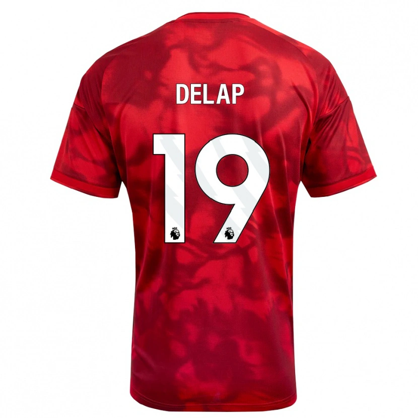 Danxen Damen Liam Delap #19 Karmesin Weiß Heimtrikot Trikot 2026/27 T-Shirt
