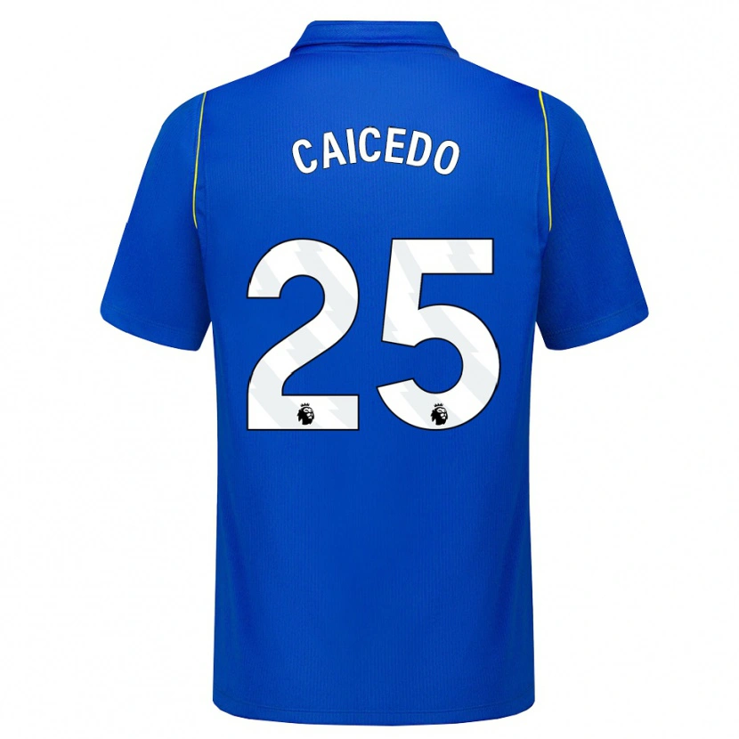 Danxen Damen Moisés Caicedo #25 Blau Gelb Heimtrikot Trikot 2026/27 T-Shirt