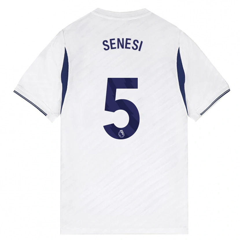 Danxen Damen Marcos Senesi #5 Weiß Rot Violett Heimtrikot Trikot 2026/27 T-Shirt