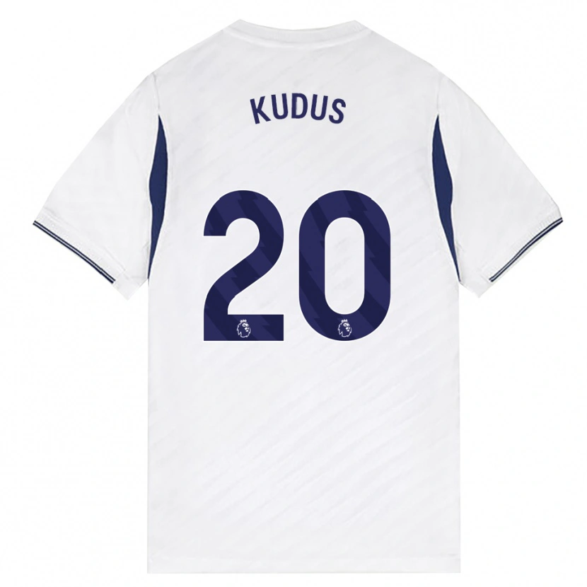Danxen Damen Mohammed Kudus #20 Weiß Rot Violett Heimtrikot Trikot 2026/27 T-Shirt
