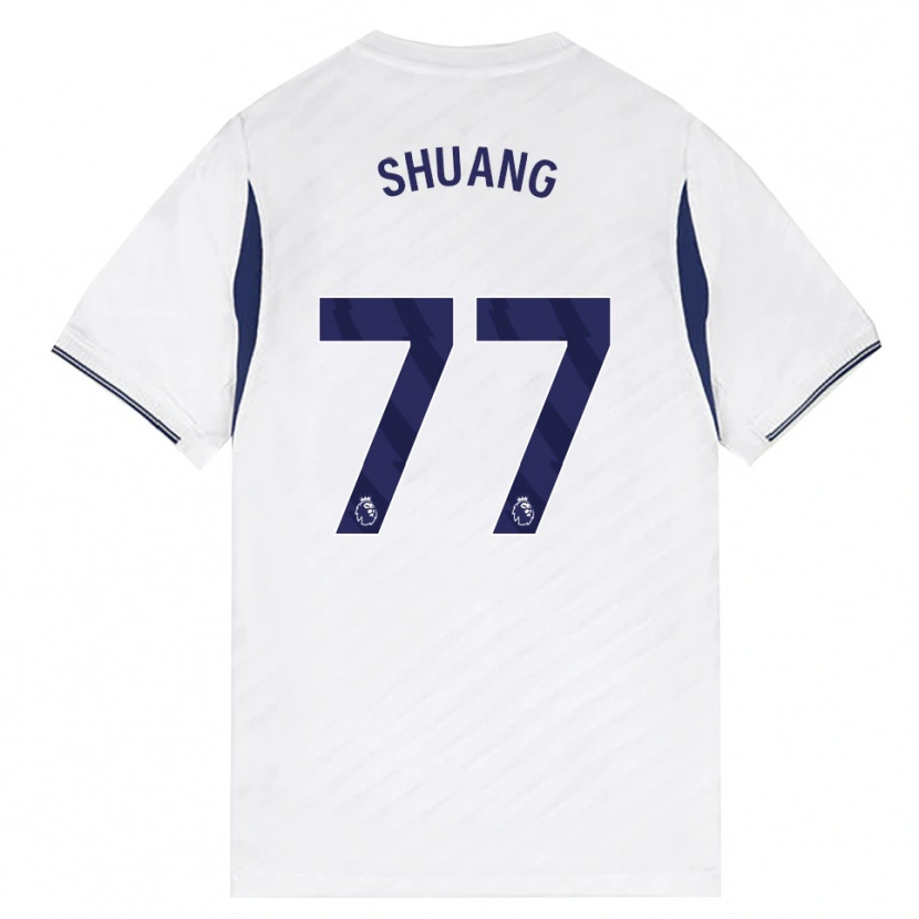 Danxen Damen Wang Shuang #77 Weiß Rot Violett Heimtrikot Trikot 2026/27 T-Shirt