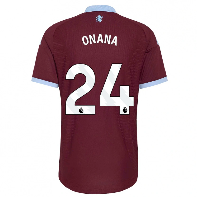 Danxen Damen Amadou Onana #24 Kornblumenblau Burgund Heimtrikot Trikot 2026/27 T-Shirt