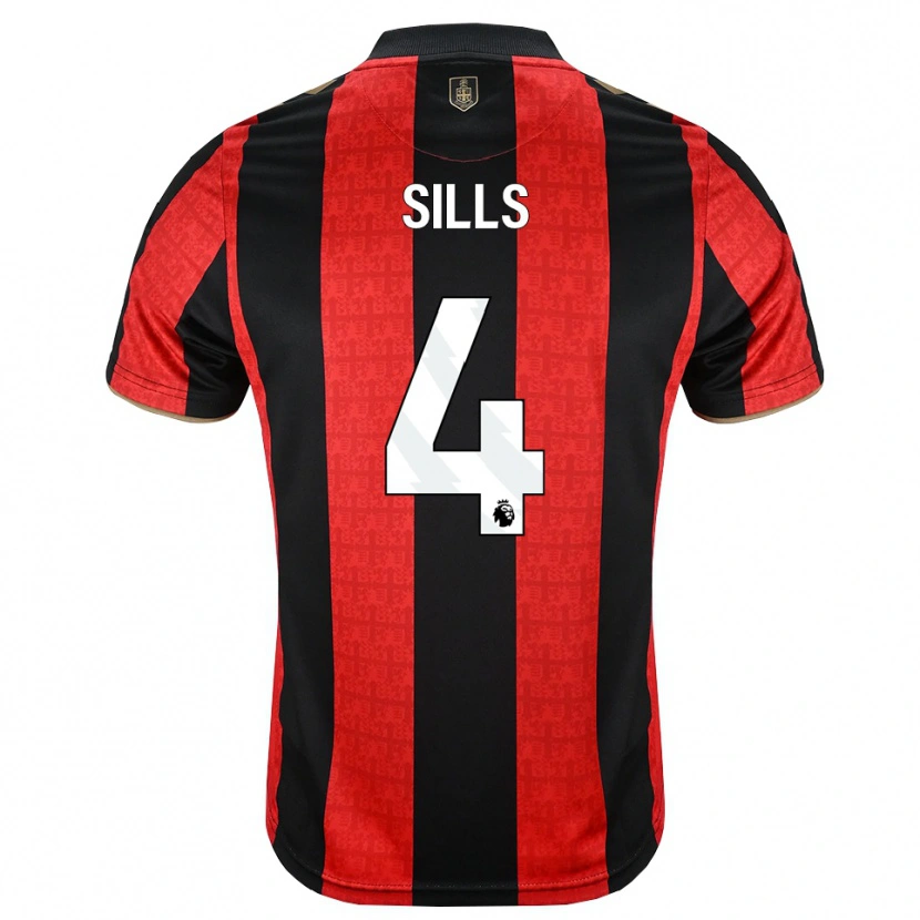 Danxen Damen Ethan Sills #4 Goldgelb Rot Schwarz Heimtrikot Trikot 2026/27 T-Shirt