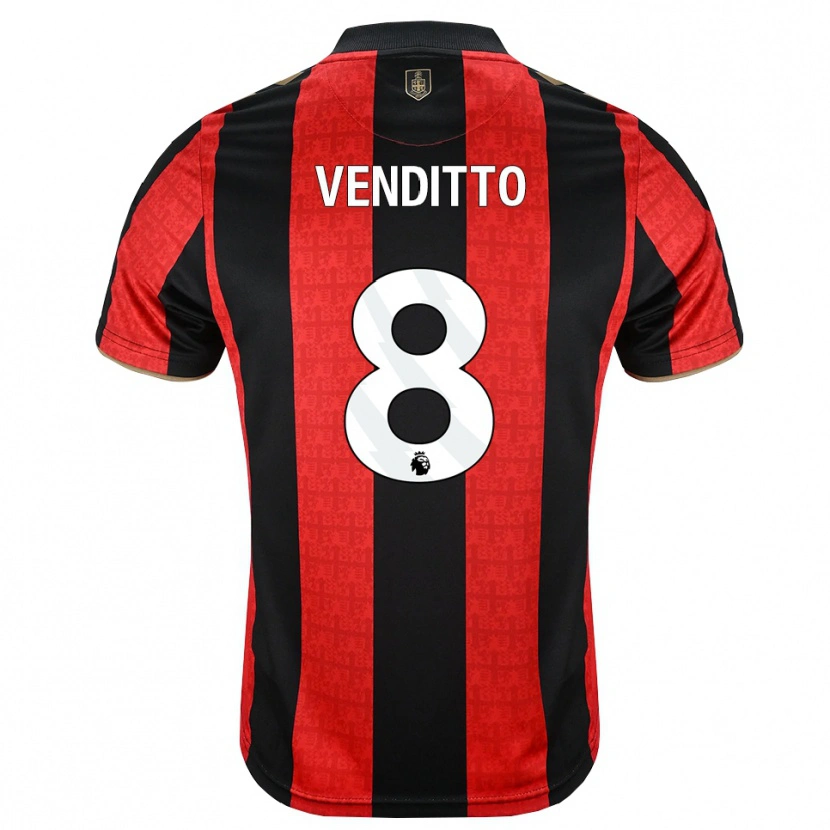 Danxen Damen Olivia Venditto #8 Goldgelb Rot Schwarz Heimtrikot Trikot 2026/27 T-Shirt