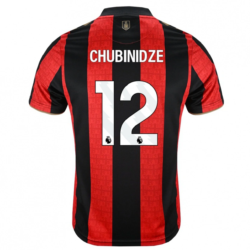 Danxen Damen George Chubinidze #12 Goldgelb Rot Schwarz Heimtrikot Trikot 2026/27 T-Shirt