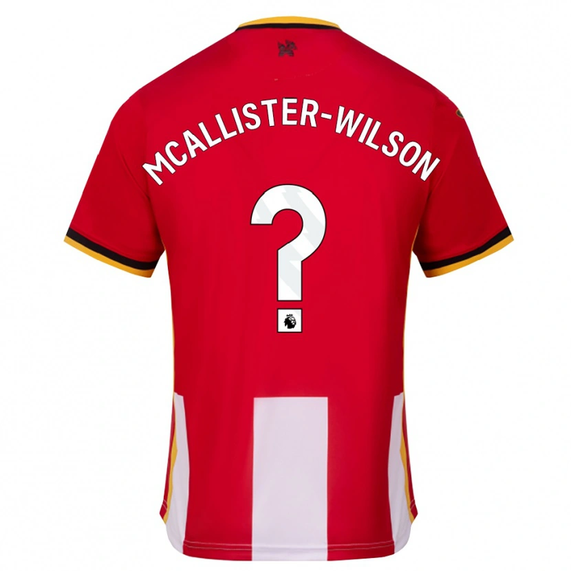 Danxen Damen Zack Mcallister-Wilson #0 Gelb Schwarz Rot Heimtrikot Trikot 2026/27 T-Shirt