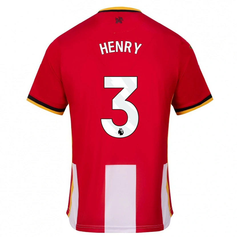 Danxen Damen Rico Henry #3 Gelb Schwarz Rot Heimtrikot Trikot 2026/27 T-Shirt