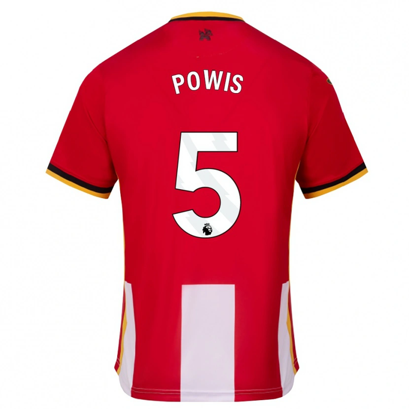 Danxen Damen Isaiah Powis #5 Gelb Schwarz Rot Heimtrikot Trikot 2026/27 T-Shirt