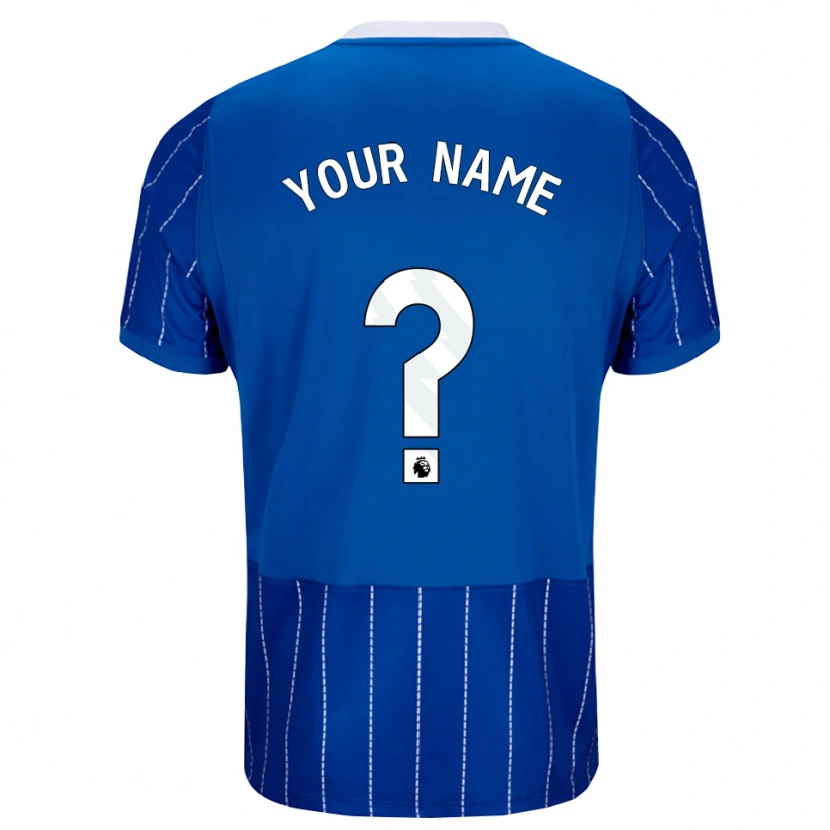 Danxen Damen Ihren Namen #0 Mittelblau Weiß Heimtrikot Trikot 2026/27 T-Shirt