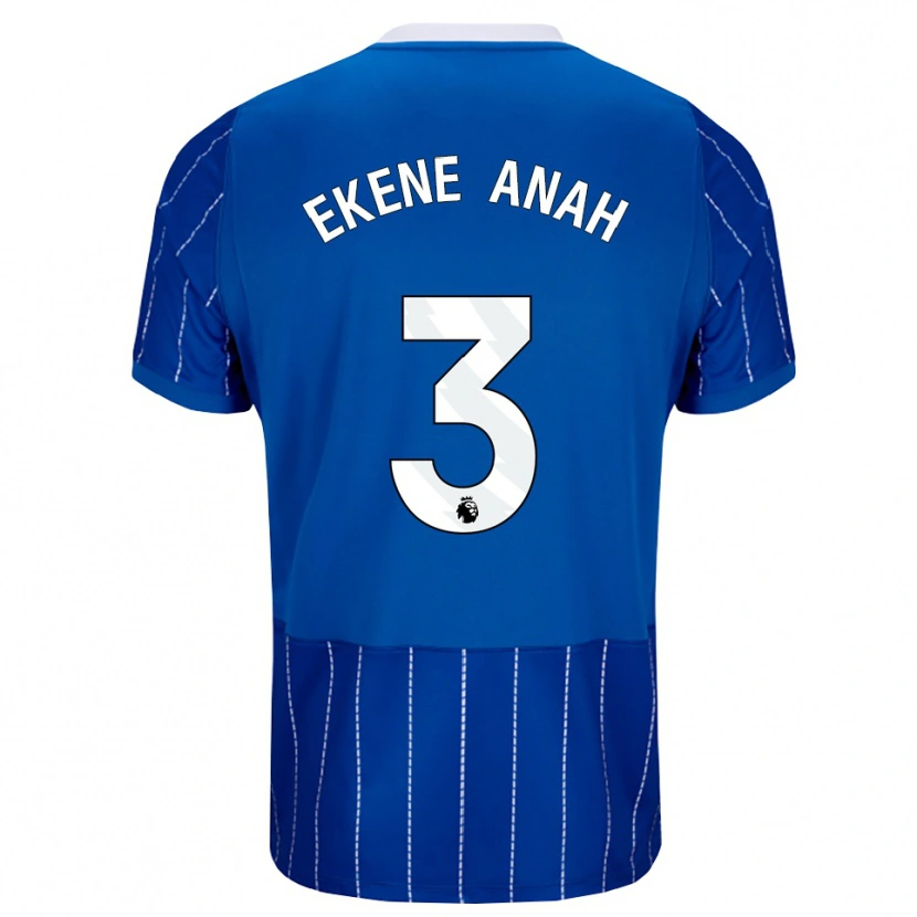 Danxen Damen Cristiano Ekene Anah #3 Mittelblau Weiß Heimtrikot Trikot 2026/27 T-Shirt