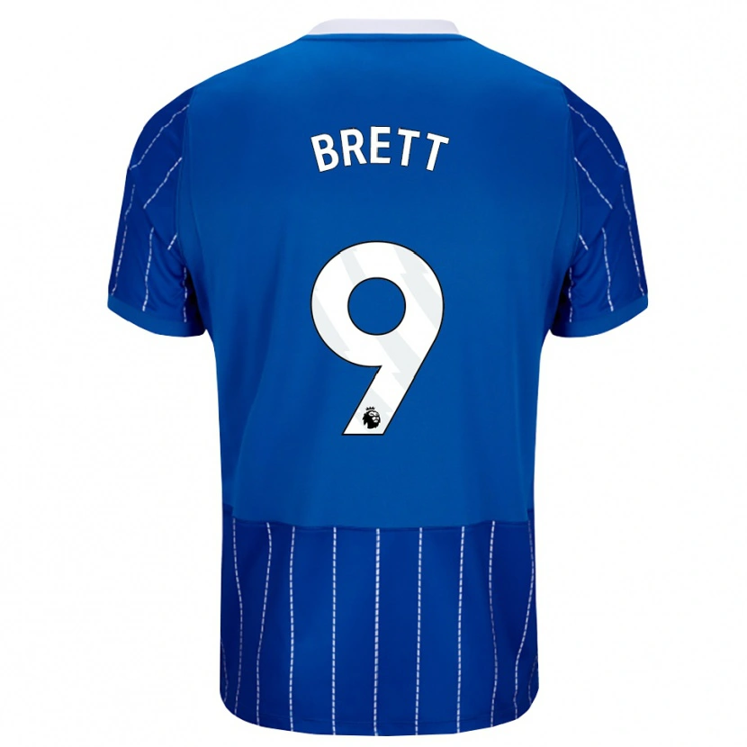Danxen Damen Adam Brett #9 Mittelblau Weiß Heimtrikot Trikot 2026/27 T-Shirt