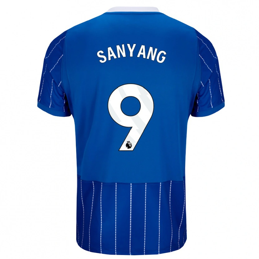 Danxen Damen Musa Sanyang #9 Mittelblau Weiß Heimtrikot Trikot 2026/27 T-Shirt