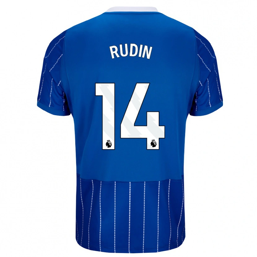 Danxen Damen Daniel Rudin #14 Mittelblau Weiß Heimtrikot Trikot 2026/27 T-Shirt