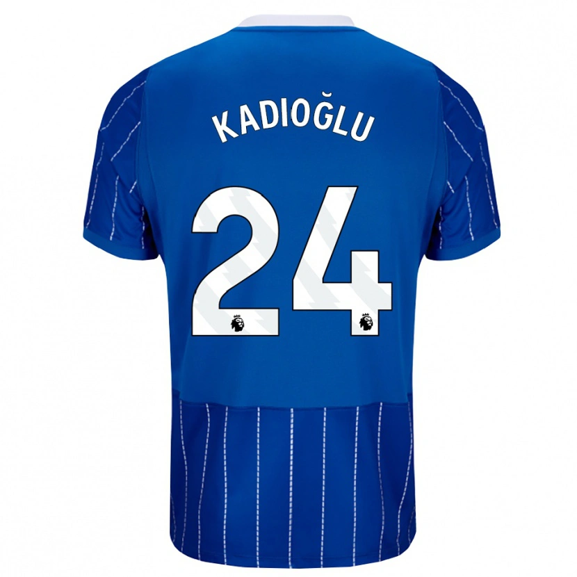 Danxen Damen Ferdi Kadıoğlu #24 Mittelblau Weiß Heimtrikot Trikot 2026/27 T-Shirt