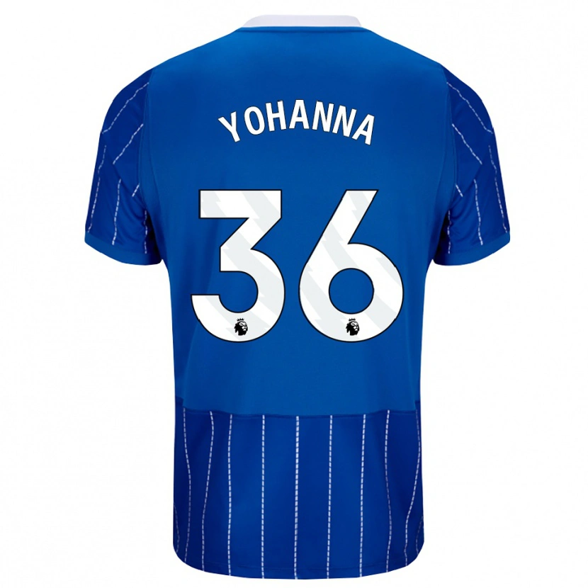 Danxen Damen Zadok Yohanna #36 Mittelblau Weiß Heimtrikot Trikot 2026/27 T-Shirt