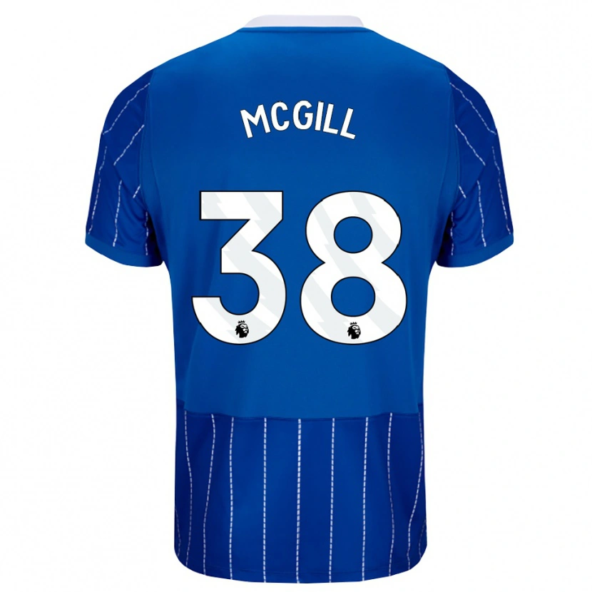 Danxen Damen Tom Mcgill #38 Mittelblau Weiß Heimtrikot Trikot 2026/27 T-Shirt
