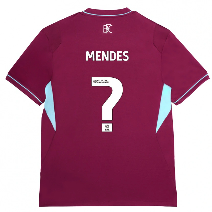 Danxen Damen João Mendes #0 Burgund Grün Heimtrikot Trikot 2026/27 T-Shirt
