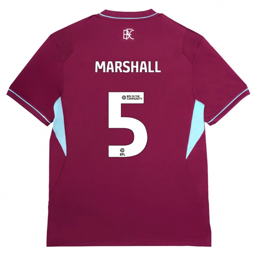 Danxen Damen Georgia Marshall #5 Burgund Grün Heimtrikot Trikot 2026/27 T-Shirt