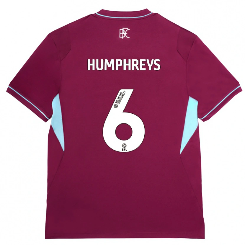 Danxen Damen Bashir Humphreys #6 Burgund Grün Heimtrikot Trikot 2026/27 T-Shirt
