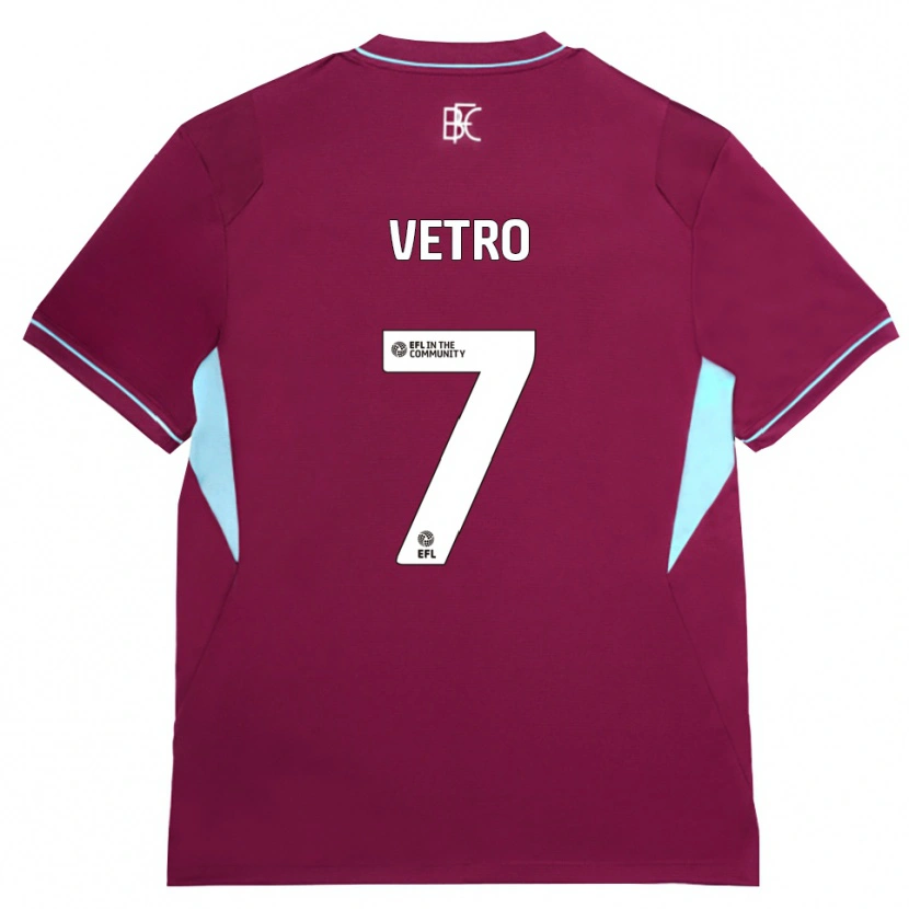 Danxen Damen Julien Vetro #7 Burgund Grün Heimtrikot Trikot 2026/27 T-Shirt