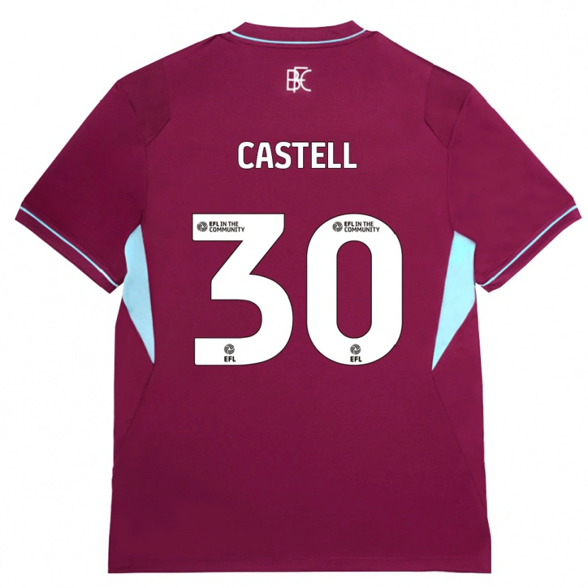 Danxen Damen Lluc Castell #30 Burgund Grün Heimtrikot Trikot 2026/27 T-Shirt