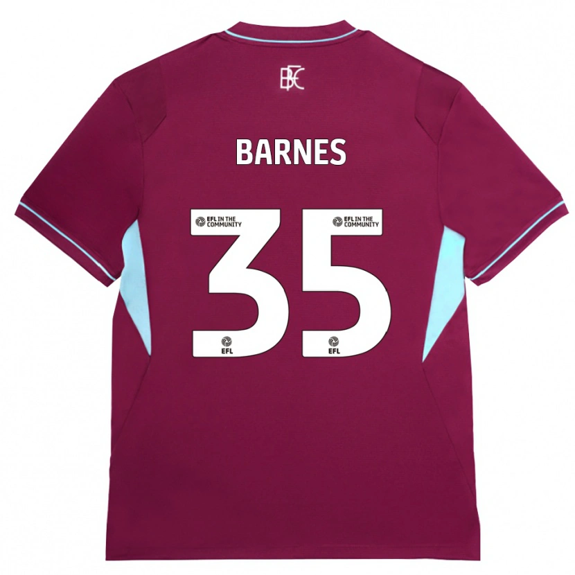 Danxen Damen Ashley Barnes #35 Burgund Grün Heimtrikot Trikot 2026/27 T-Shirt
