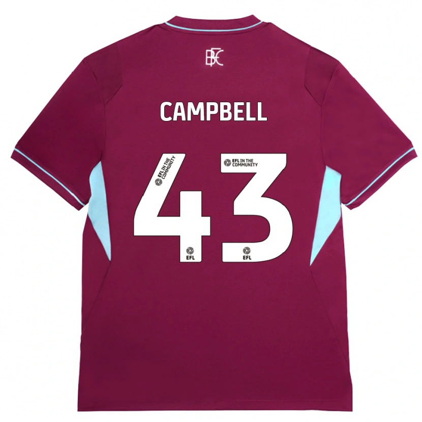Danxen Damen Murray Campbell #43 Burgund Grün Heimtrikot Trikot 2026/27 T-Shirt