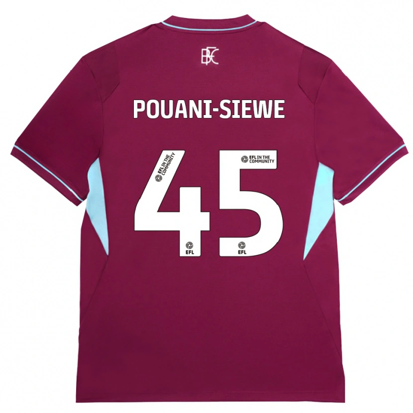 Danxen Damen Brandon Pouani #45 Burgund Grün Heimtrikot Trikot 2026/27 T-Shirt