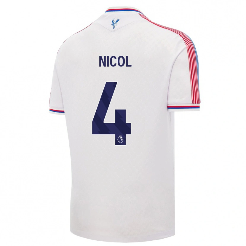 Danxen Damen Leigh Nicol #4 Weiß Rot Blau Heimtrikot Trikot 2026/27 T-Shirt