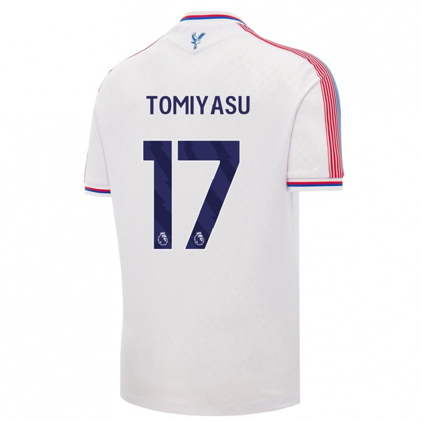 Danxen Damen Takehiro Tomiyasu #17 Weiß Rot Blau Heimtrikot Trikot 2026/27 T-Shirt