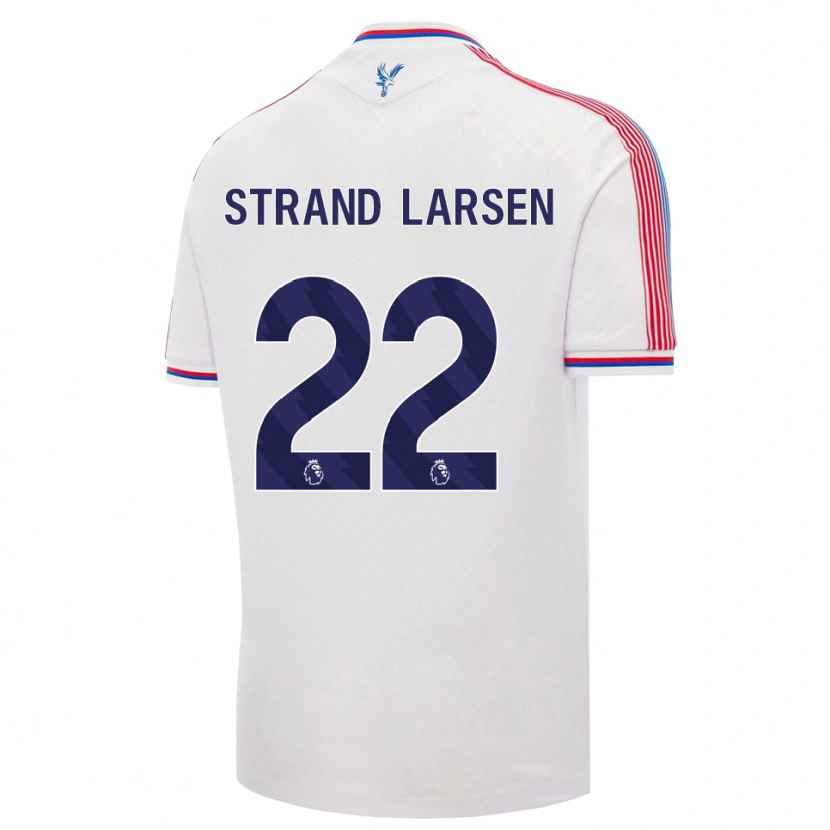 Danxen Damen Jørgen Strand Larsen #22 Weiß Rot Blau Heimtrikot Trikot 2026/27 T-Shirt