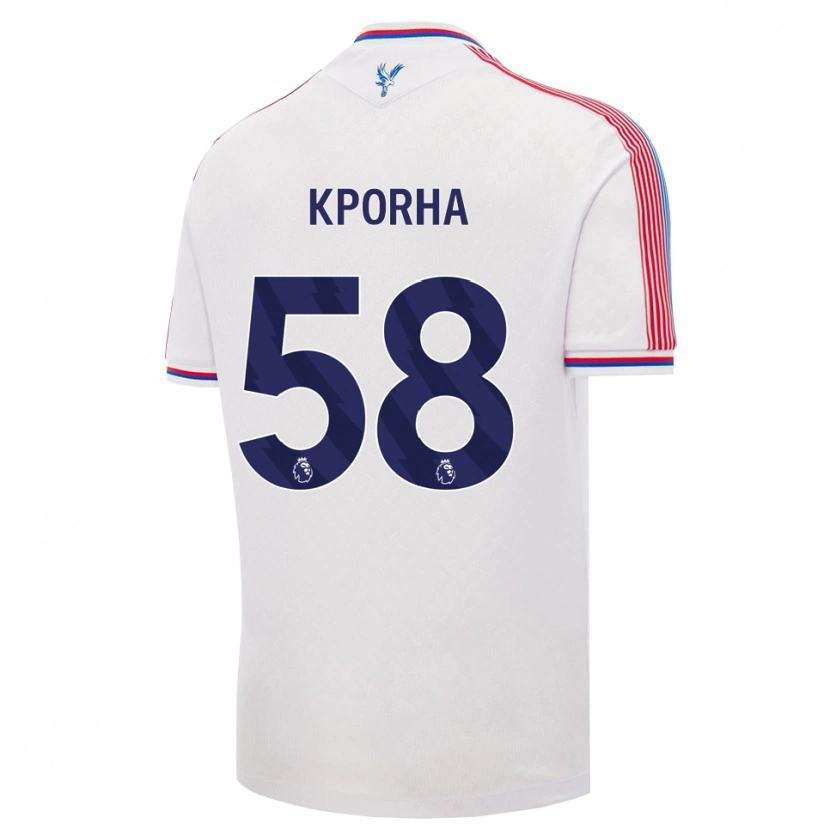 Danxen Damen Caleb Kporha #58 Weiß Rot Blau Heimtrikot Trikot 2026/27 T-Shirt