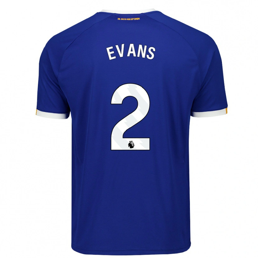 Danxen Damen Lewis Evans #2 Blau Weiß Gelb Heimtrikot Trikot 2026/27 T-Shirt