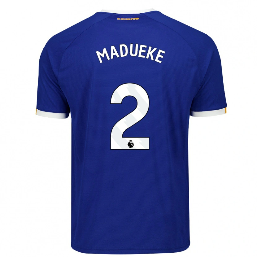 Danxen Damen Divine Madueke #2 Blau Weiß Gelb Heimtrikot Trikot 2026/27 T-Shirt