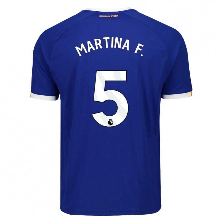 Danxen Damen Martina Fernández #5 Blau Weiß Gelb Heimtrikot Trikot 2026/27 T-Shirt