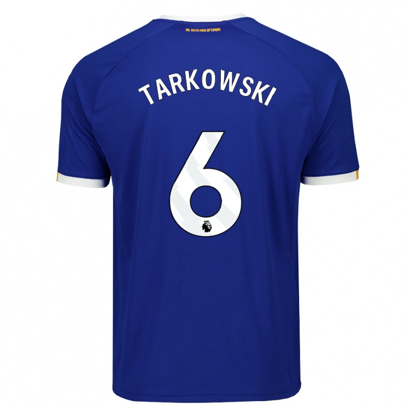 Danxen Damen James Tarkowski #6 Blau Weiß Gelb Heimtrikot Trikot 2026/27 T-Shirt