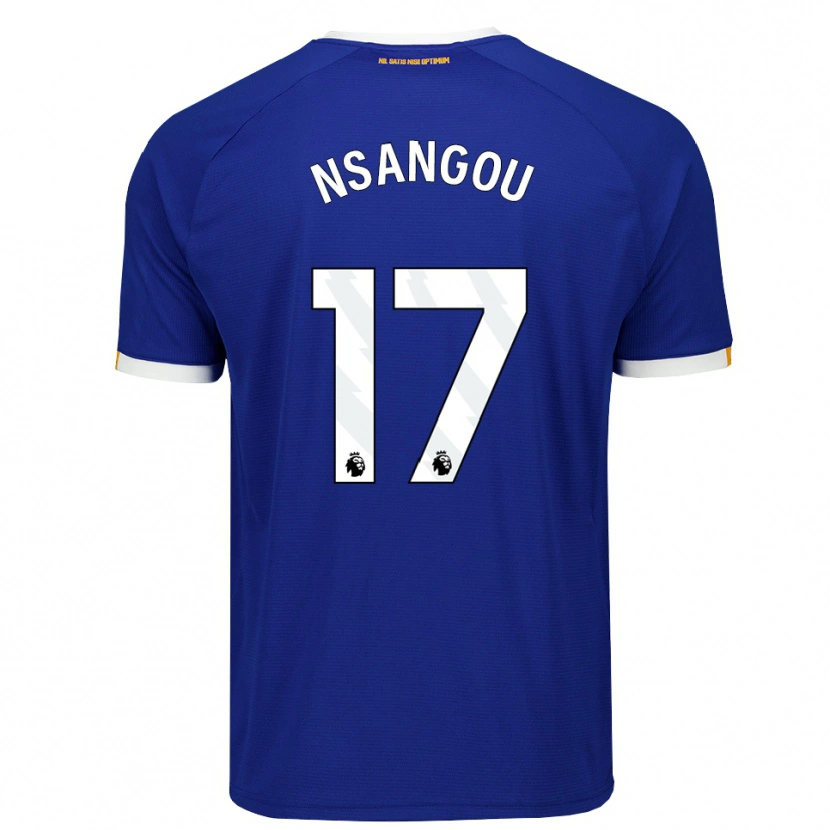 Danxen Damen Jonathan Nsangou #17 Blau Weiß Gelb Heimtrikot Trikot 2026/27 T-Shirt