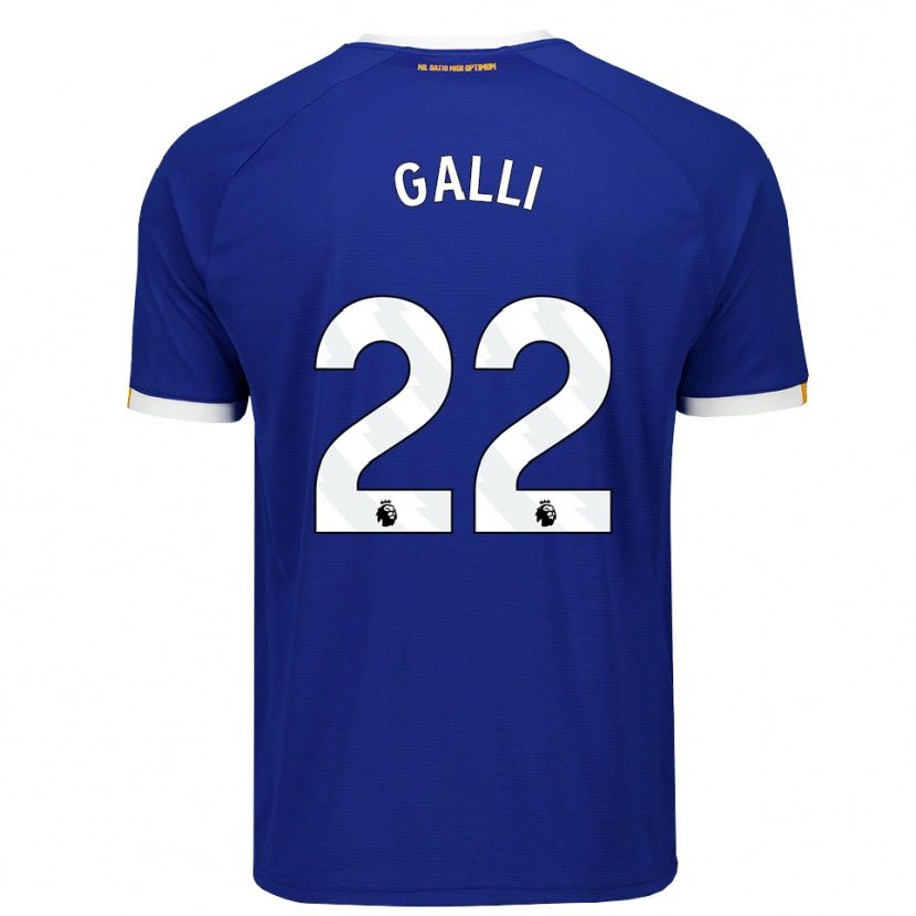Danxen Damen Aurora Galli #22 Blau Weiß Gelb Heimtrikot Trikot 2026/27 T-Shirt