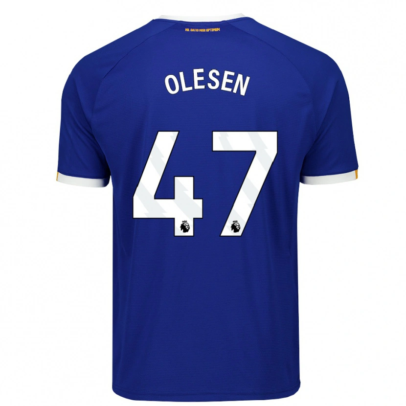 Danxen Damen Karoline Olesen #47 Blau Weiß Gelb Heimtrikot Trikot 2026/27 T-Shirt
