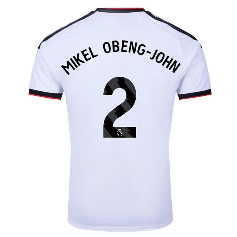 Danxen Damen Joe Mikel Obeng-John #2 Weiß Schwarz Rot Heimtrikot Trikot 2026/27 T-Shirt